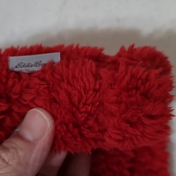 Eddie Bauer Red Fleece 1/4 Zip Pullover size Large - Picture 6 of 8